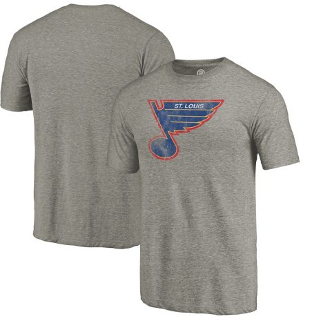 St. Louis Blues Throwback Logo 1987-1989 Tri-Blend T-Shirt - Ash St. Louis Blues Throwback Logo 1987-1989 Tri-Blend T-Shirt - Ash