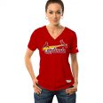 Majestic Women’s Replica St. Louis Cardinals Cool Base Alternate Red Jersey3