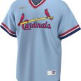 Nike Men’s St. Louis Cardinals Ozzie Smith #1 Blue Cooperstown V-Neck Pullover Jersey1