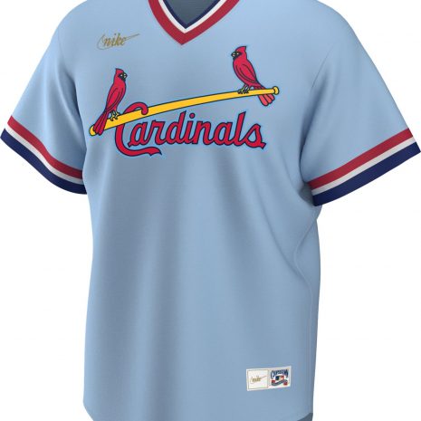 Nike Men's St. Louis Cardinals Ozzie Smith #1 Blue Cooperstown V-Neck Pullover Jersey1 Nike Men's St. Louis Cardinals Ozzie Smith #1 Blue Cooperstown V-Neck Pullover Jersey1
