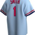 Nike Men’s St. Louis Cardinals Ozzie Smith #1 Blue Cooperstown V-Neck Pullover Jersey2