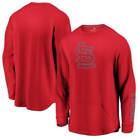 Men's Fanatics Branded Red St. Louis Cardinals World At Large Pullover Crew Sweatshirt