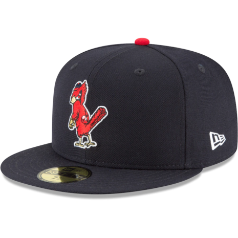New Era St. Louis Cardinals Navy Cooperstown Collection Wool 59FIFTY Fitted Hat