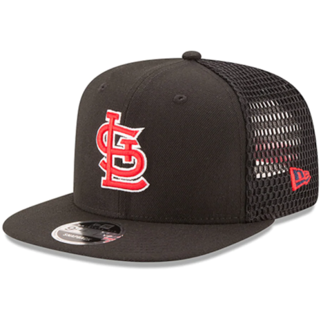 New Era St. Louis Cardinals Black Mesh Fresh 9FIFTY Adjustable Hat New Era St. Louis Cardinals Black Mesh Fresh 9FIFTY Adjustable Hat