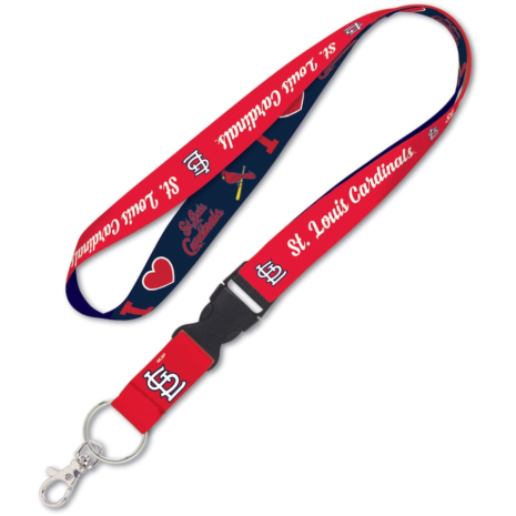 WinCraft St. Louis Cardinals Heart Buckle Lanyard WinCraft St. Louis Cardinals Heart Buckle Lanyard