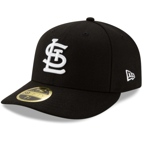 New Era St. Louis Cardinals Black Team Low Profile 59FIFTY Fitted Hat