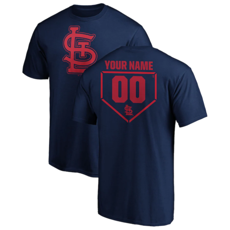 Fanatics Branded St. Louis Cardinals Navy RBI Name and Number T-Shirt