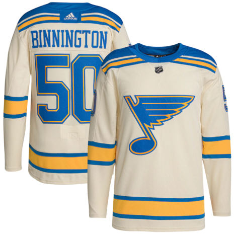 Jordan Binnington St. Louis Blues adidas 2022 Winter Classic Authentic Player Jersey - Cream Jordan Binnington St. Louis Blues adidas 2022 Winter Classic Authentic Player Jersey - Cream