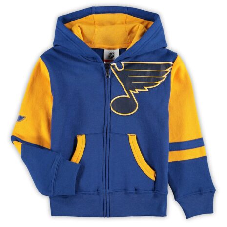 St. Louis Blues Preschool Faceoff Fleece Full-Zip Hoodie Jacket - Blue
