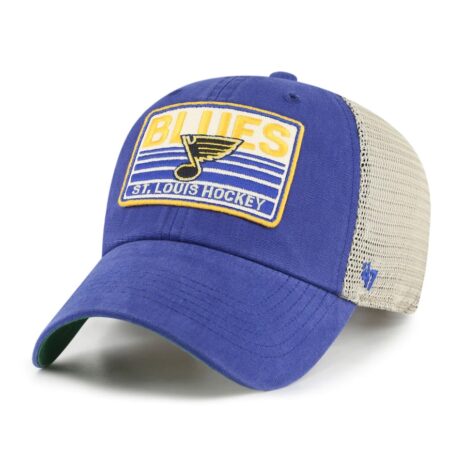 '47 St. Louis Blues RoyalNatural Four Stroke Clean Up Snapback Hat