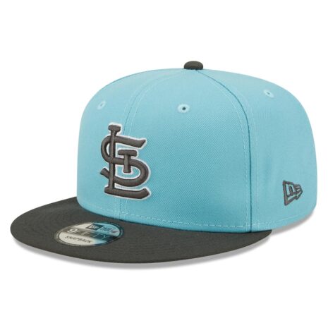 New Era St. Louis Cardinals Light BlueCharcoal Color Pack Two-Tone 9FIFTY Snapback Hat New Era St. Louis Cardinals Light BlueCharcoal Color Pack Two-Tone 9FIFTY Snapback Hat