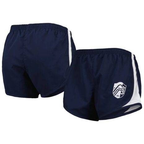 Women's St. Louis City SC Boxercraft Navy Basic Sport Mesh Shorts Women's St. Louis City SC Boxercraft Navy Basic Sport Mesh Shorts