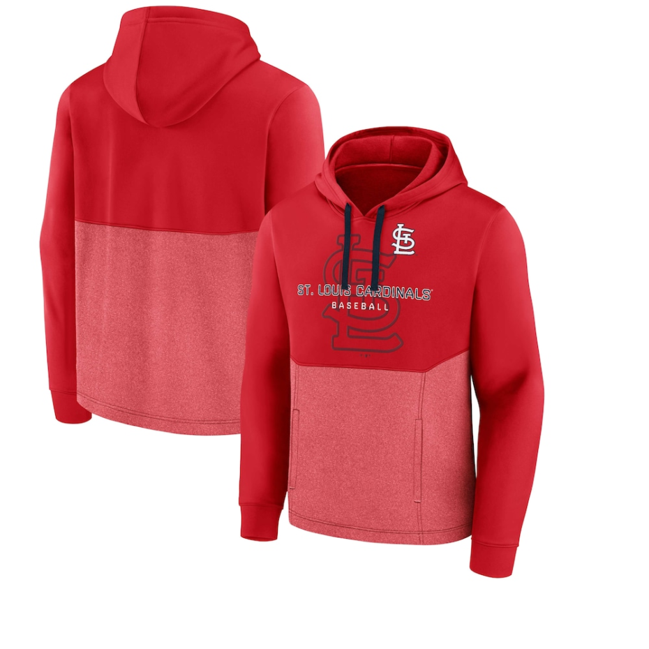 Sweat à capuche ajusté avec logo officiel rouge fanatiques des Cardinals de St. Louis pour hommes