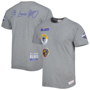 St. Louis Blues Mitchell & Ness City Collection T-Shirt – Heather Gray