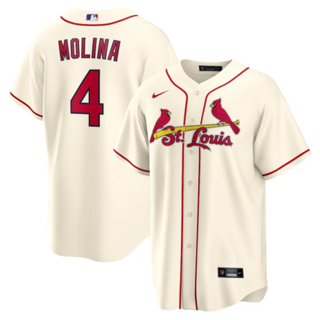 Yadier Molina St. Louis Cardinals Nike Alternate Replica Player Name Jersey - Cream Yadier Molina St. Louis Cardinals Nike Alternate Replica Player Name Jersey - Cream
