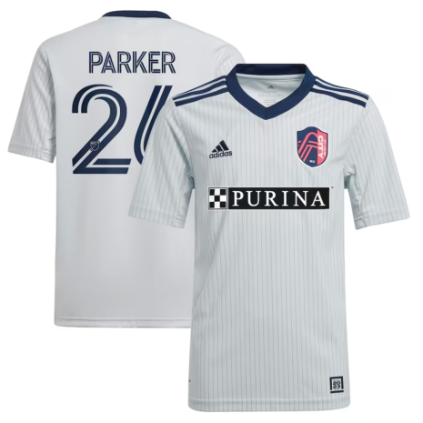 Tim Parker St. Louis City SC adidas Youth 2023 The Spirit Kit Replica Jersey - Gray Tim Parker St. Louis City SC adidas Youth 2023 The Spirit Kit Replica Jersey - Gray