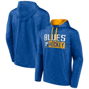 St. Louis Blues Fanatics Branded Close Shave Pullover Hoodie – Heather Blue