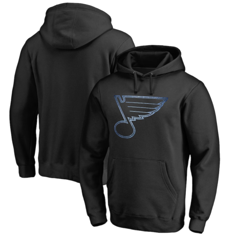 St. Louis Blues Fanatics Branded Rinkside Pond Hockey Pullover Hoodie - Black