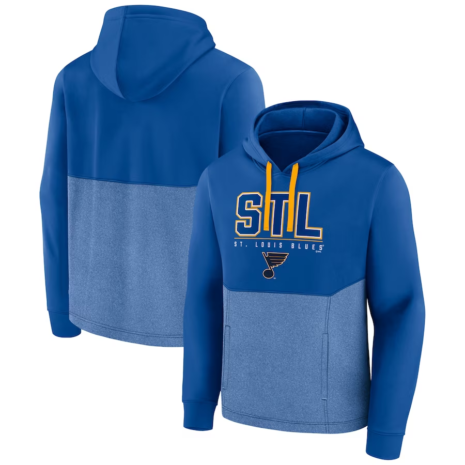 St. Louis Blues Fanatics Branded Successful Tri-Blend Pullover Hoodie - Blue
