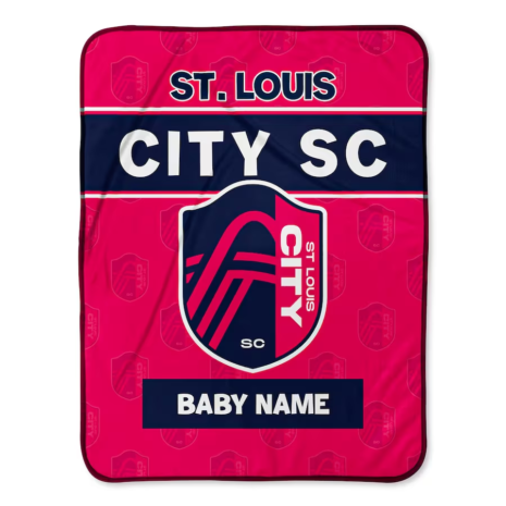 St. Louis City SC Chad & Jake Emblem 30_ x 40_ Personalized Baby Blanket St. Louis City SC Chad & Jake Emblem 30_ x 40_ Personalized Baby Blanket