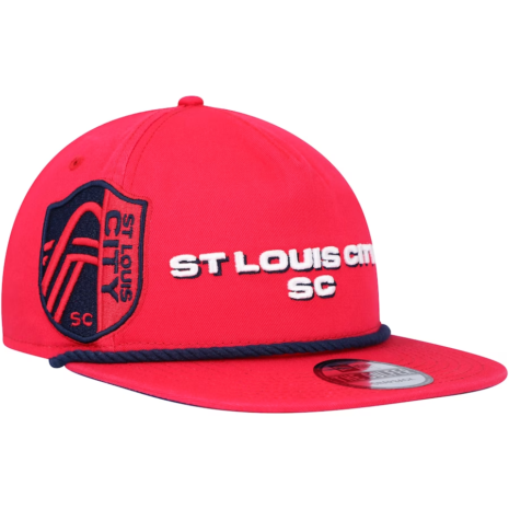 St. Louis City SC New Era Heritage The Golfer Snapback Hat - Red St. Louis City SC New Era Heritage The Golfer Snapback Hat - Red