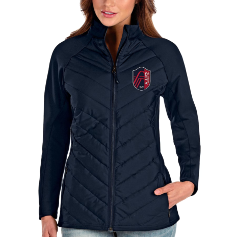 St. Louis City SC Antigua Women's Altitude Full-Zip Jacket - Navy