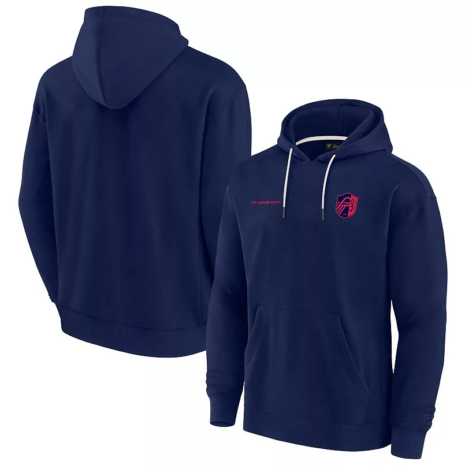 Unisex Fanatics Signature Navy St. Louis City SC Super Soft Fleece Pullover Hoodie