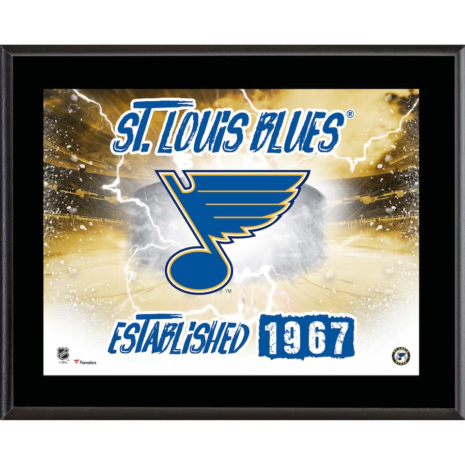 St Louis Blues Fanatics Authentic 10.5_ x 13_ Sublimated Horizontal Team Logo Plaque