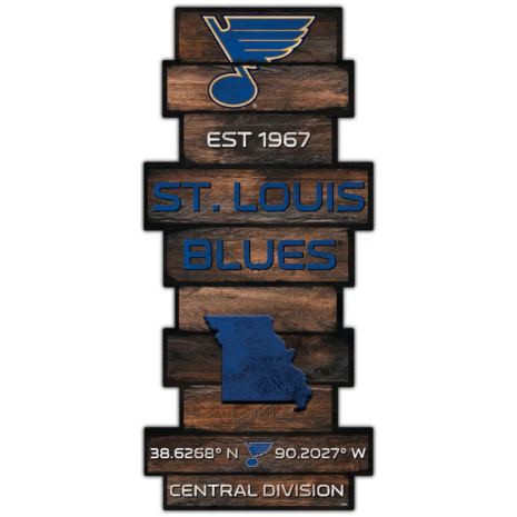 St. Louis Blues 24'' Celebration Stack Sign St. Louis Blues 24'' Celebration Stack Sign