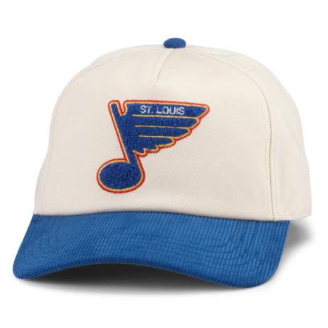 St. Louis Blues American Needle Burnett Adjustable Hat - White_Blue
