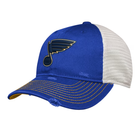 St. Louis Blues Youth Slouch Trucker Adjustable Hat - Blue
