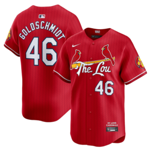 Men’s St. Louis Cardinals Paul Goldschmidt Nike Red 2024 City Connect Limited Player Jersey
