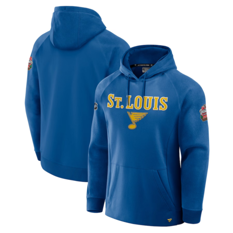 St. Louis Blues Fanatics 2025 NHL Winter Classic Authentic Pro Fleece Pullover Hoodie - Blue