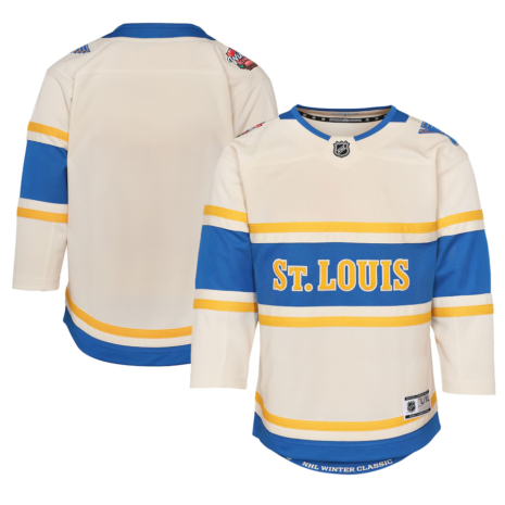 Youth St. Louis Blues Cream 2025 NHL Winter Classic Premier Jersey