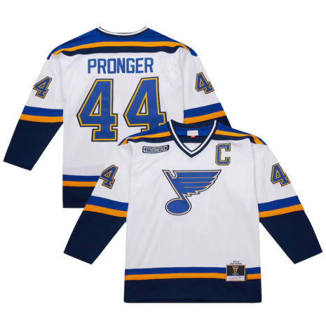 Chris Pronger St. Louis Blues White 1999-00 Power Play Jersey