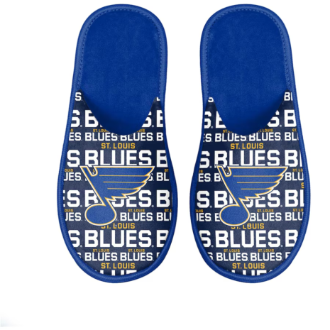 FOCO St. Louis Blues Youth Scuff Wordmark Slide Slippers