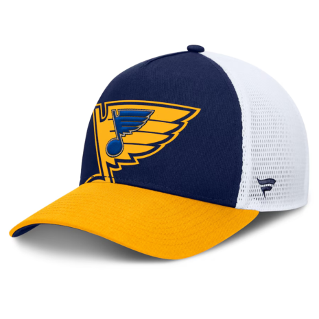 Fanatics St. Louis Blues Blue_Gold Authentic Pro A-Frame Rink Adjustable Hat