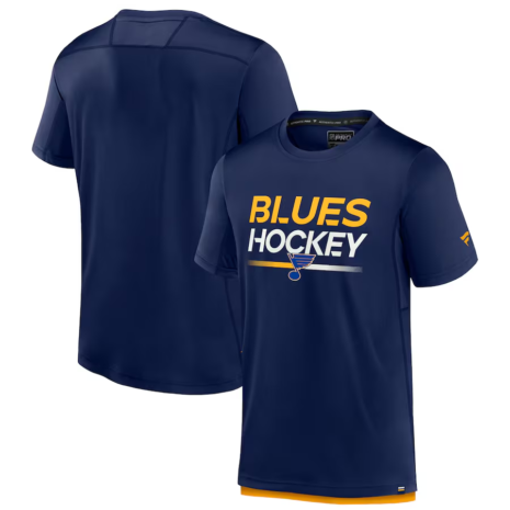 Fanatics St. Louis Blues Navy Authentic Pro Tech T-Shirt