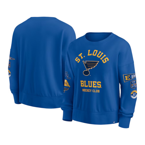 Fanatics St. Louis Blues Women's Blue Go Team Pullover Sweatshirt