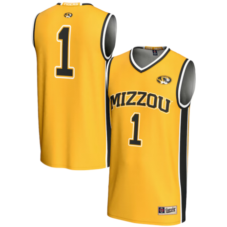GameDay Greats #1 Missouri Tigers Youth Gold Lightweight Basketball Jersey