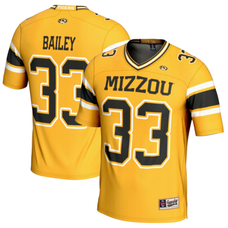 GameDay Greats Chad Bailey Missouri Tigers Youth Gold NIL Player Football Jersey