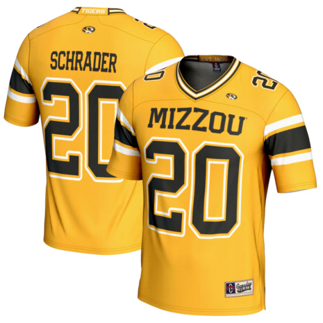 GameDay Greats Cody Schrader Missouri Tigers Gold NIL Player Football Jersey