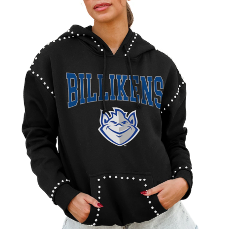 Gameday Couture Saint Louis Billikens Women's Black Studded Pullover Hoodie
