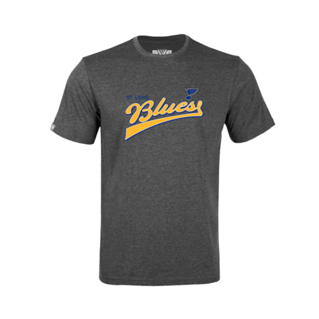 Levelwear St. Louis Blues Youth Charcoal Little Richmond Retro Script T-Shirt