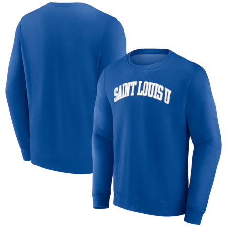 Saint Louis Billikens Royal Short Name Fleece Pullover Sweatshirt