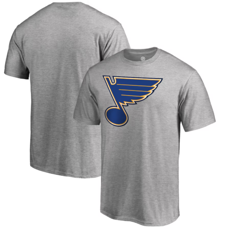 St. Louis Blues Ash Team Primary Logo T-Shirt