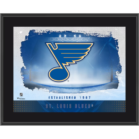 St. Louis Blues Fanatics Authentic 10.5_ x 13_ Sublimated Horizontal Logo Team Plaque