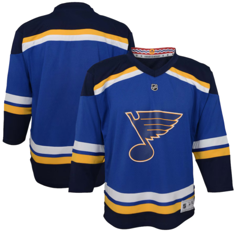St. Louis Blues Youth Blue Home Replica Jersey