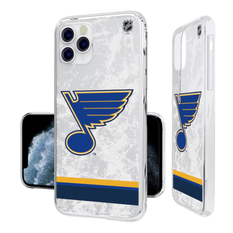 St. Louis Blues iPhone Stripe Clear Ice Case St. Louis Blues iPhone Stripe Clear Ice Case