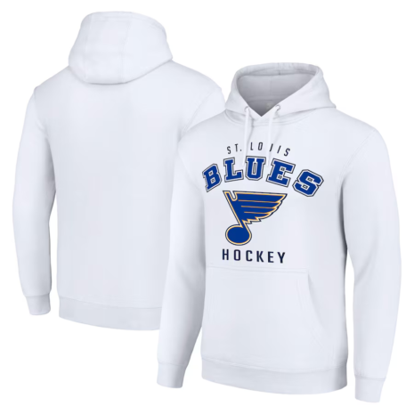 Starter St. Louis Blues White Logo Pullover Hoodie